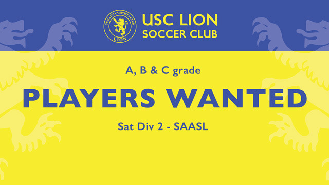 Soccer players wanted